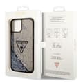 Miniatyrbild 8 av 8: Guess Liquid Glitter Triangle Logo-fodral - iPhone 14-fodral (svart)