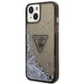 Miniatyrbild 2 av 8: Guess Liquid Glitter Triangle Logo-fodral - iPhone 14-fodral (svart)