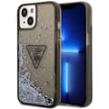 Miniatyrbild 1 av 8: Guess Liquid Glitter Triangle Logo-fodral - iPhone 14-fodral (svart)