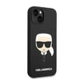 Miniatyrbillede 4 af 8: Karl Lagerfeld Silikone Ikonik Karls hoved - iPhone 14 Plus etui (sort)