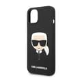 Miniatyrbillede 6 af 8: Karl Lagerfeld Silikone Ikonik Karls hoved - iPhone 14 Plus etui (sort)