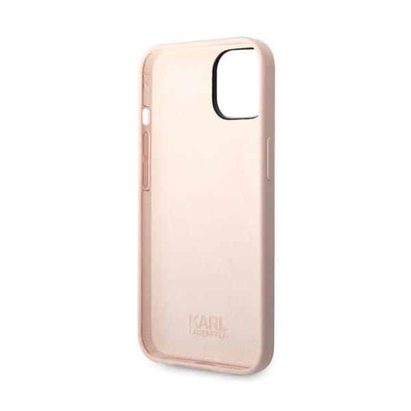 Karl Lagerfeld Silikone Ikonik Karls hoved - iPhone 14 Plus etui (pink)