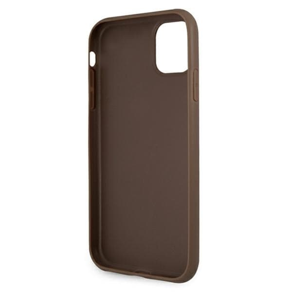 Guess 4G Printed Stripe - iPhone 11-fodral (brunt)