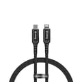 Miniatyrbillede 3 af 8: Crong Armor Link - USB-C lynhurtigt opladningskabel med MFi-certificering 150 cm (sort)