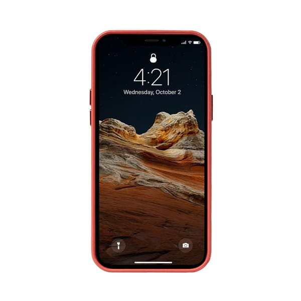 Crong Essential Cover - iPhone 12 Pro Max keinonahkakotelo (punainen)