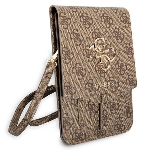 Guess 4G Big Metal Logo Phone Bag – Väska med smartphonefack (brun)