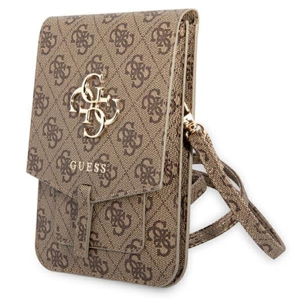 Guess 4G Big Metal Logo Phone Bag – Väska med smartphonefack (brun)