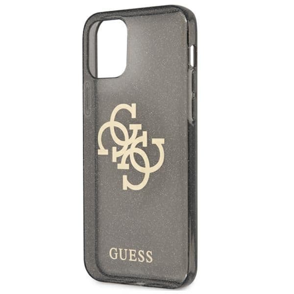 Guess Glitter 4G Big Logo - iPhone 12 Pro Max etui (sort)
