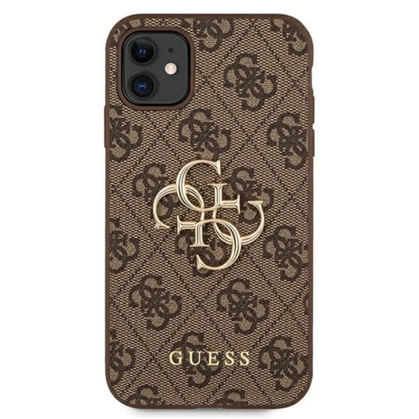Guess 4G Big Metal Logo - iPhone 11-fodral (brunt)