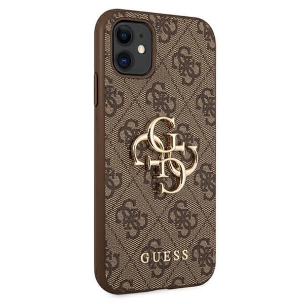 Guess 4G Big Metal Logo - iPhone 11-fodral (brunt)