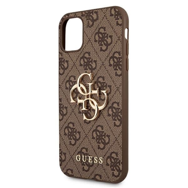 Guess 4G Big Metal Logo - iPhone 11-fodral (brunt)