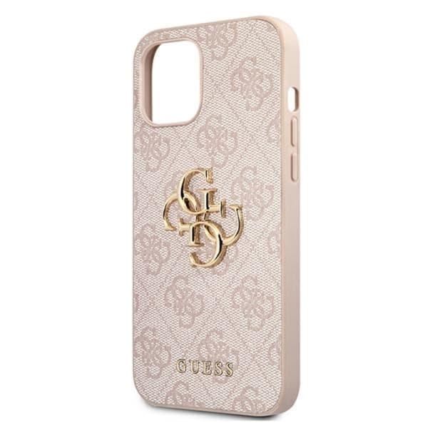 Guess 4G Big Metal Logo - iPhone 12 / iPhone 12 Pro-cover (Pink)