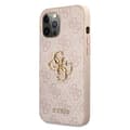 Miniatyrbillede 2 af 8: Guess 4G Big Metal Logo - iPhone 12 / iPhone 12 Pro-cover (Pink)