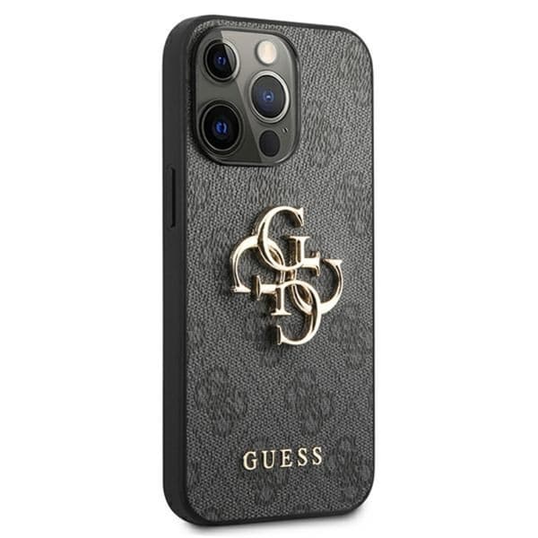 Guess 4G Big Metal Logo - iPhone 13 Pro-fodral (grå)