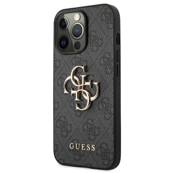 Guess 4G Big Metal Logo - iPhone 13 Pro-fodral (grå)