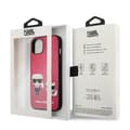 Miniatyrbillede 8 af 8: Karl Lagerfeld PU-læder Karl & Choupette præget - iPhone 13 Mini-etui (fuchsia)