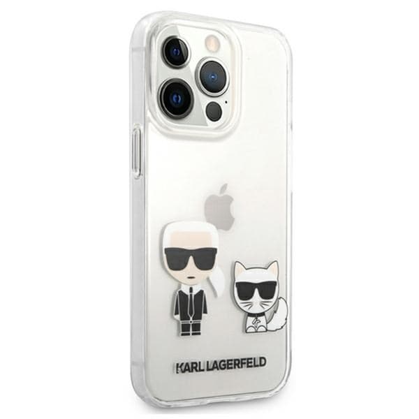 Karl Lagerfeld Ikonik & Choupette - iPhone 13 Pro Max etui (gennemsigtig)
