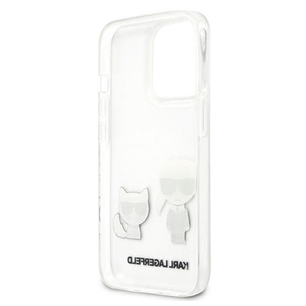 Karl Lagerfeld Ikonik & Choupette - iPhone 13 Pro Max etui (gennemsigtig)