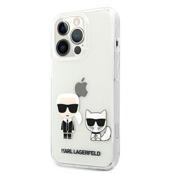 Karl Lagerfeld Ikonik & Choupette - iPhone 13 Pro Max etui (gennemsigtig)