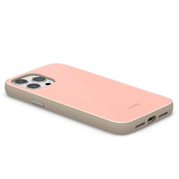 Moshi iGlaze Slim Hardshell Fodral - iPhone 13 Pro Max Fodral (SnapTo System) (Dahlia Pink)