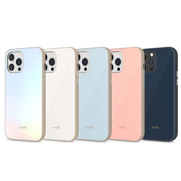 Moshi iGlaze Slim Hardshell Fodral - iPhone 13 Pro Max Fodral (SnapTo System) (Dahlia Pink)