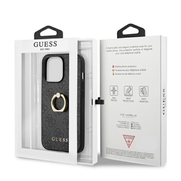 Guess 4G Ring-fodral - iPhone 13 Pro-fodral (grå)