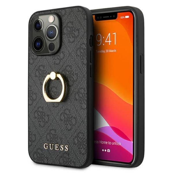 Guess 4G Ring-fodral - iPhone 13 Pro-fodral (grå)