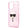 Miniatyrbillede 6 af 8: Karl Lagerfeld Karl's Head Glitter - iPhone 13 Pro Max etui (Pink)