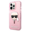 Miniatyrbillede 2 af 8: Karl Lagerfeld Karl's Head Glitter - iPhone 13 Pro Max etui (Pink)