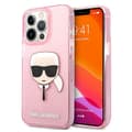 Miniatyrbillede 1 af 8: Karl Lagerfeld Karl's Head Glitter - iPhone 13 Pro Max etui (Pink)
