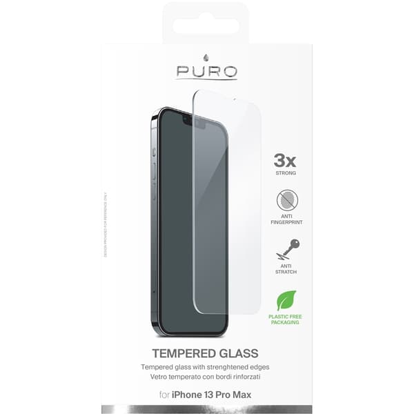PURO skærmbeskytter i hærdet glas til iPhone 14 Plus / iPhone 13 Pro Max