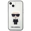 Miniatyrbillede 3 af 8: Karl Lagerfeld Ikonik Karl - iPhone 13 mini cover (gennemsigtig / sort ramme)