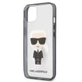 Miniatyrbillede 6 af 8: Karl Lagerfeld Ikonik Karl - iPhone 13 mini cover (gennemsigtig / sort ramme)
