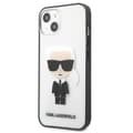 Miniatyrbillede 2 af 8: Karl Lagerfeld Ikonik Karl - iPhone 13 mini cover (gennemsigtig / sort ramme)