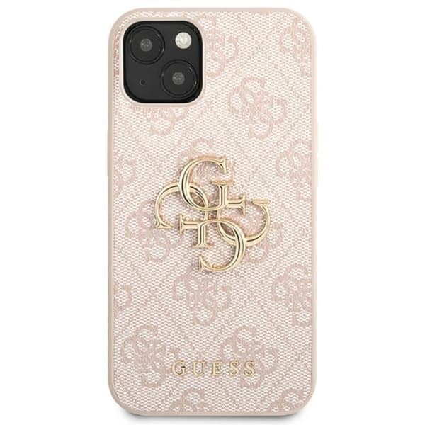 Guess 4G Big Metal Logo - iPhone 13 etui (Pink)