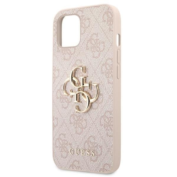 Guess 4G Big Metal Logo - iPhone 13 etui (Pink)