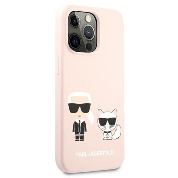 Karl Lagerfeld Slilicone Karl & Choupette - iPhone 13 Pro etui (pink)