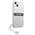 Miniatyrbillede 4 af 8: Guess 4G Stripe Grey Charm - iPhone 13 mini cover (gennemsigtig)