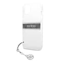 Miniatyrbillede 6 af 8: Guess 4G Stripe Grey Charm - iPhone 13 mini cover (gennemsigtig)