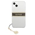 Miniatyrbillede 3 af 8: Guess 4G Stripe Brown Charm - iPhone 13 mini cover (gennemsigtig)