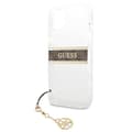 Miniatyrbillede 6 af 8: Guess 4G Stripe Brown Charm - iPhone 13 mini cover (gennemsigtig)