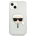 Miniatyrbillede 3 af 8: Karl Lagerfeld Karl's Head Glitter - iPhone 13 mini cover (sølv)