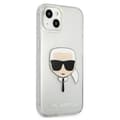 Miniatyrbillede 4 af 8: Karl Lagerfeld Karl's Head Glitter - iPhone 13 mini cover (sølv)