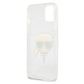 Miniatyrbillede 7 af 8: Karl Lagerfeld Karl's Head Glitter - iPhone 13 mini cover (sølv)