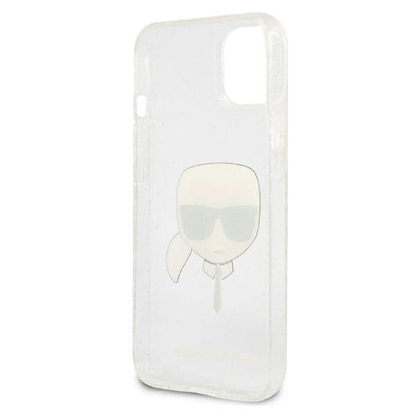 Karl Lagerfeld Karl's Head Glitter - iPhone 13 mini cover (sølv)