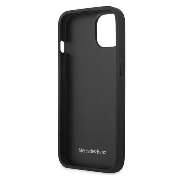 Mercedes læder perforeret område - iPhone 13 mini cover (marineblå)