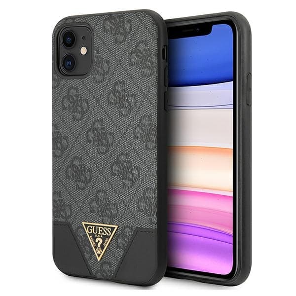 Guess 4G Triangle Collection - iPhone 11-fodral (grå)