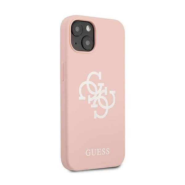 Guess Silicone 4G Big Logo - iPhone 13 mini cover (pink)