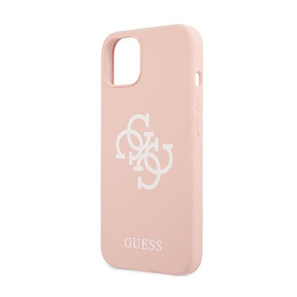 Guess Silicone 4G Big Logo - iPhone 13 mini cover (pink)