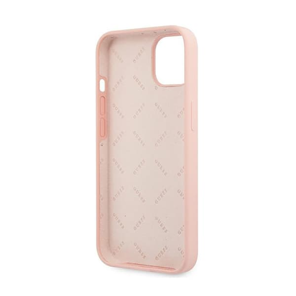 Guess Silicone 4G Big Logo - iPhone 13 mini cover (pink)